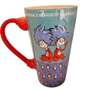 Vtg Universal Thing 1 Thing 2 Island of Adventure Coffee Mug Cup Dr. Seuss